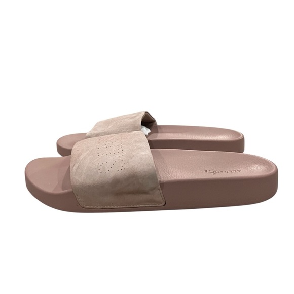 All Saints Karli Taupe Slides Sandals - Picture 6 of 11